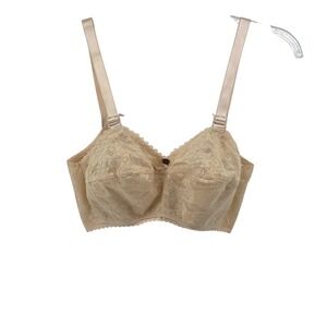 Ardyss Angel Internacional Wireless Beige Bra Size 30G Comfort Lace